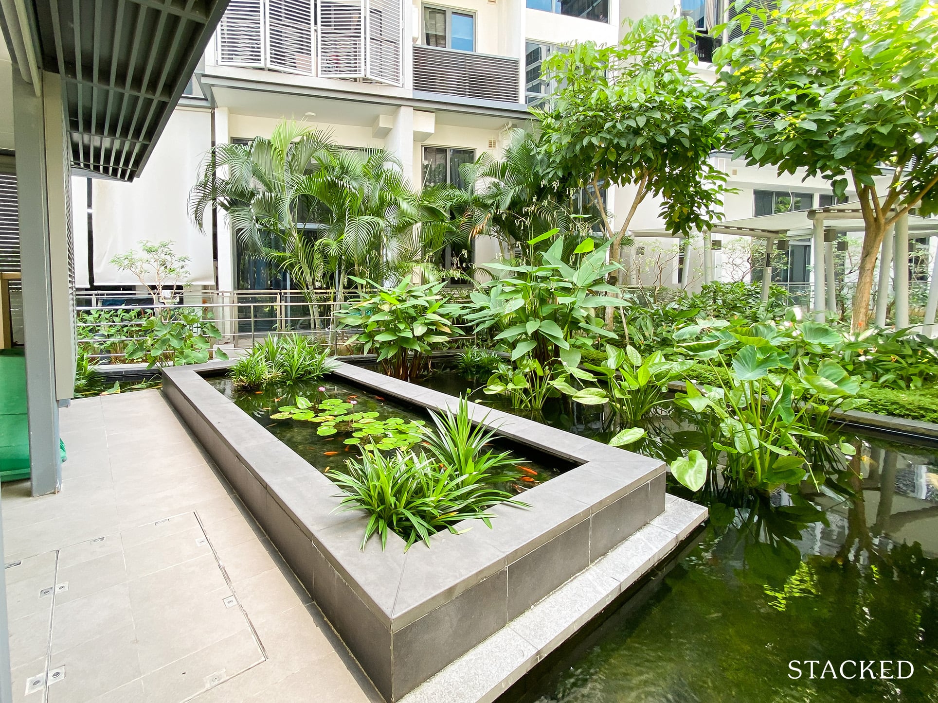 Watertown condo water feature