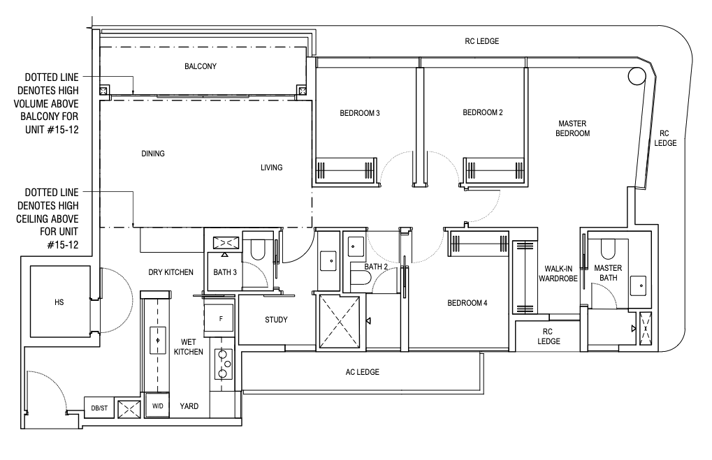one-north eden 4 bedroom floorplan