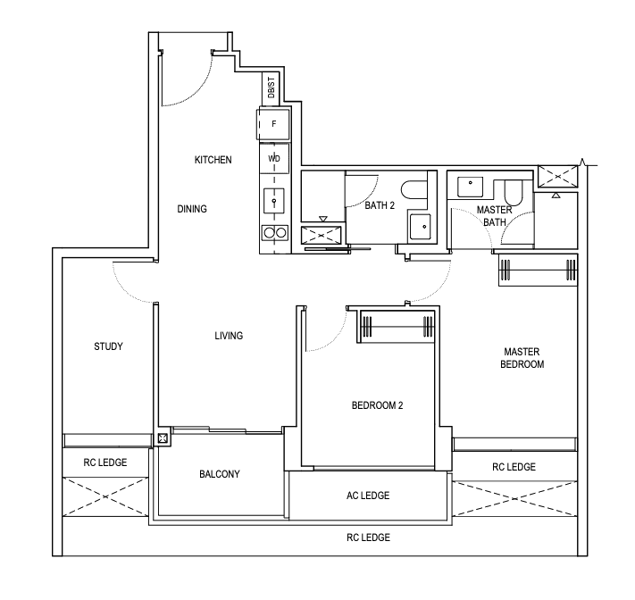 one-north-eden-2-bedroom-floorplan