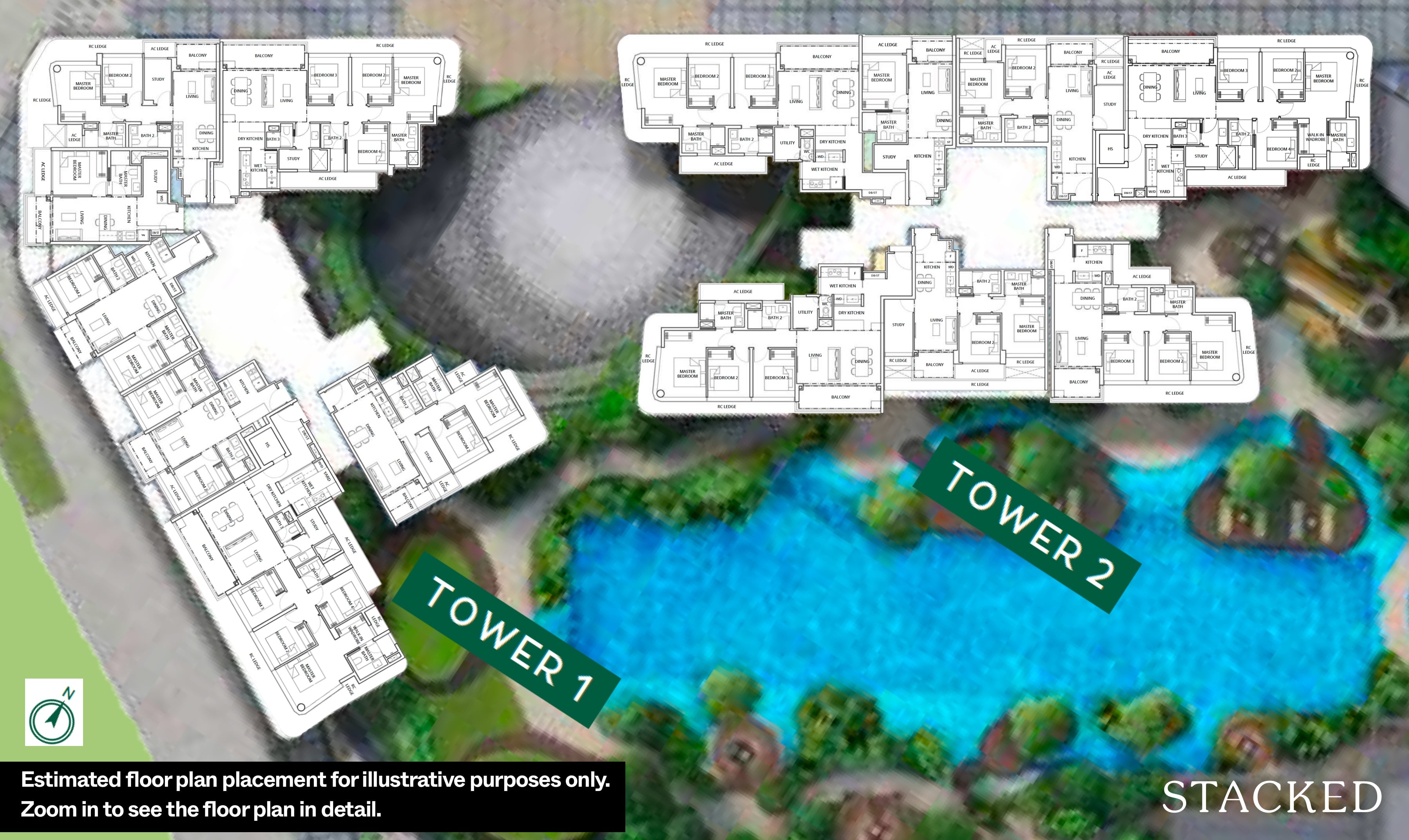 one north eden unit mix