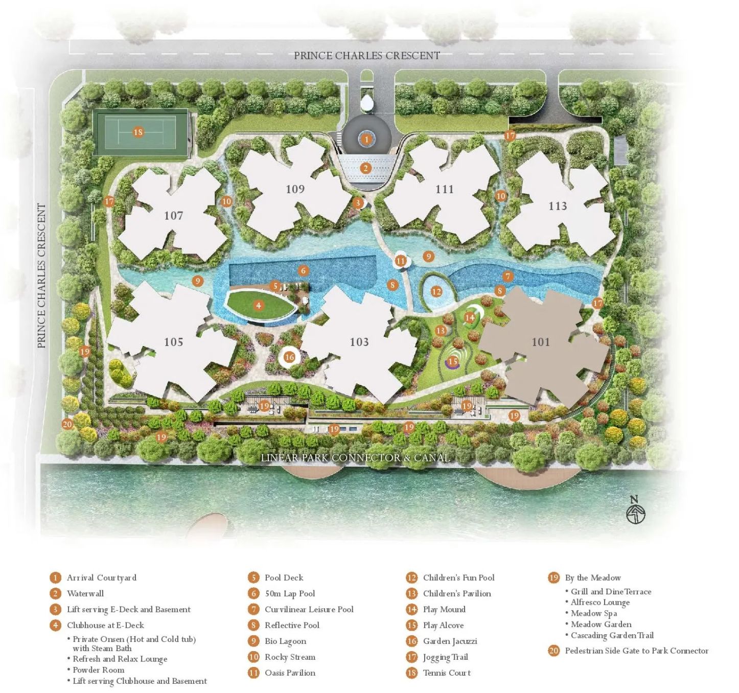 the crest site plan