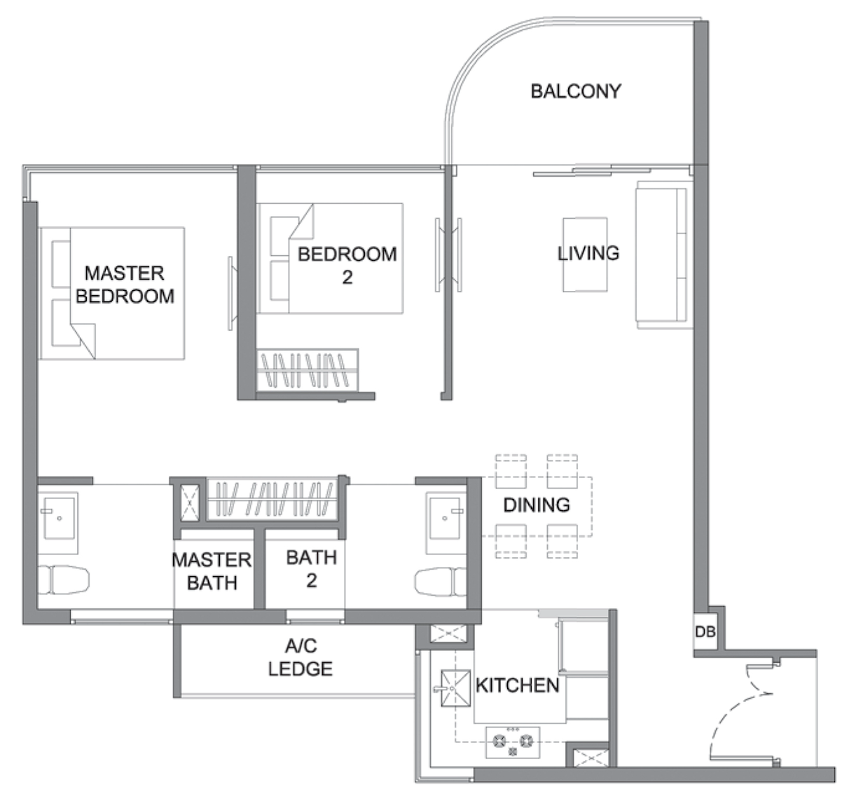 kingsford hillview peak 2 bedroom