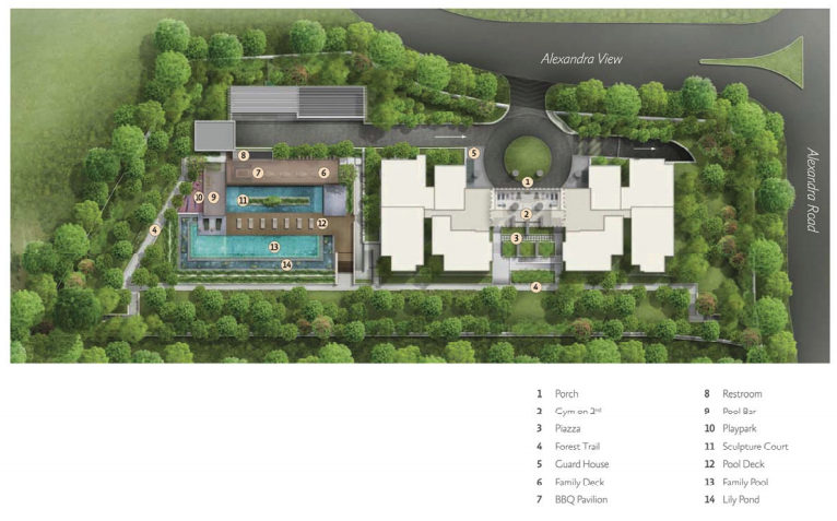 alex residences site plan