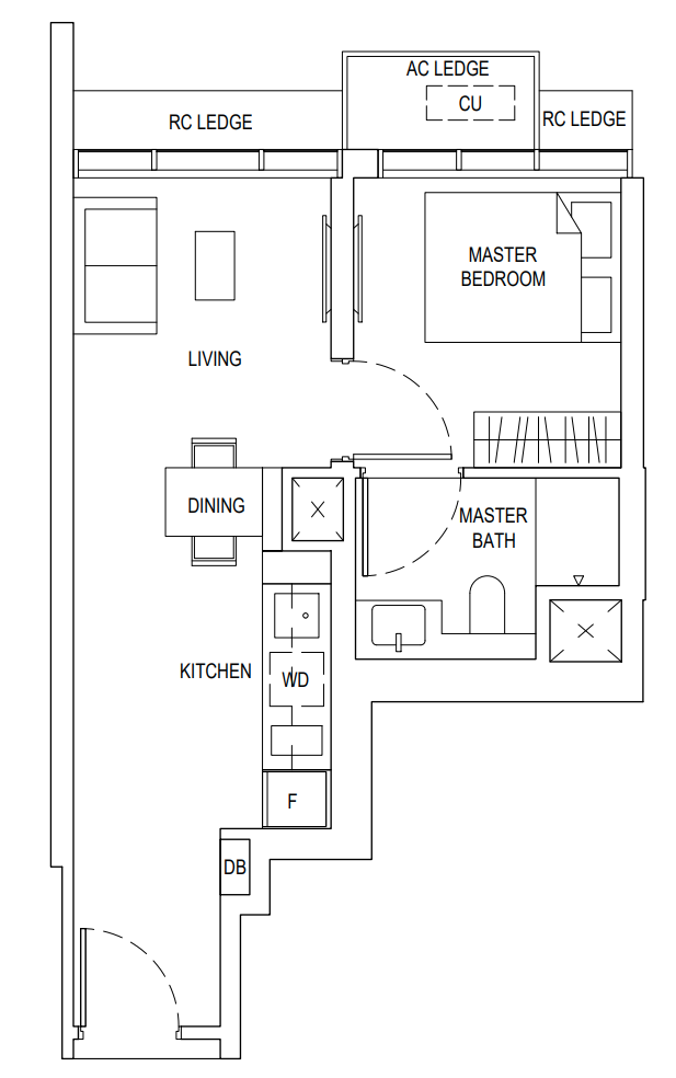 one bernam 1 bedroom