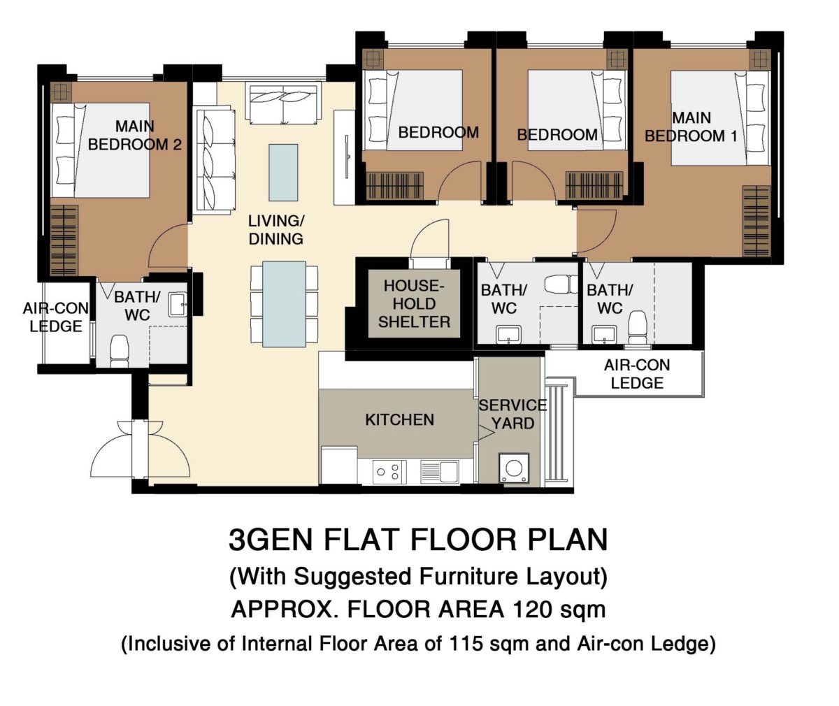 3gen flat floorplan