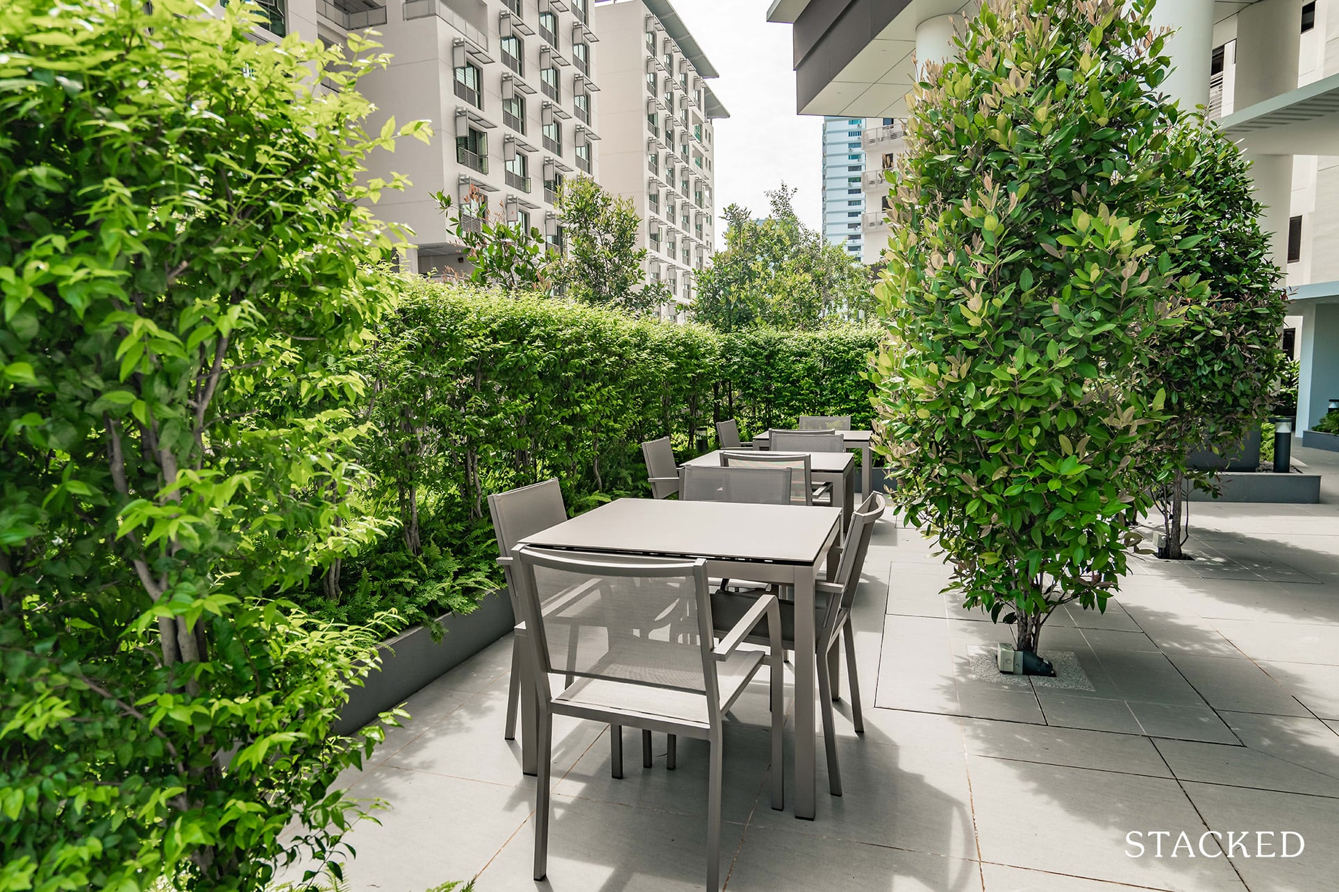 seaside residences seating area