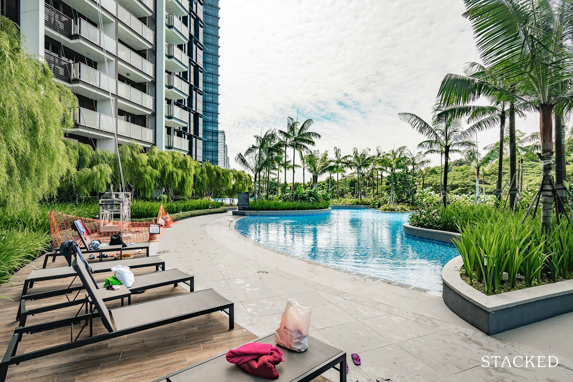 seaside residences beach pool