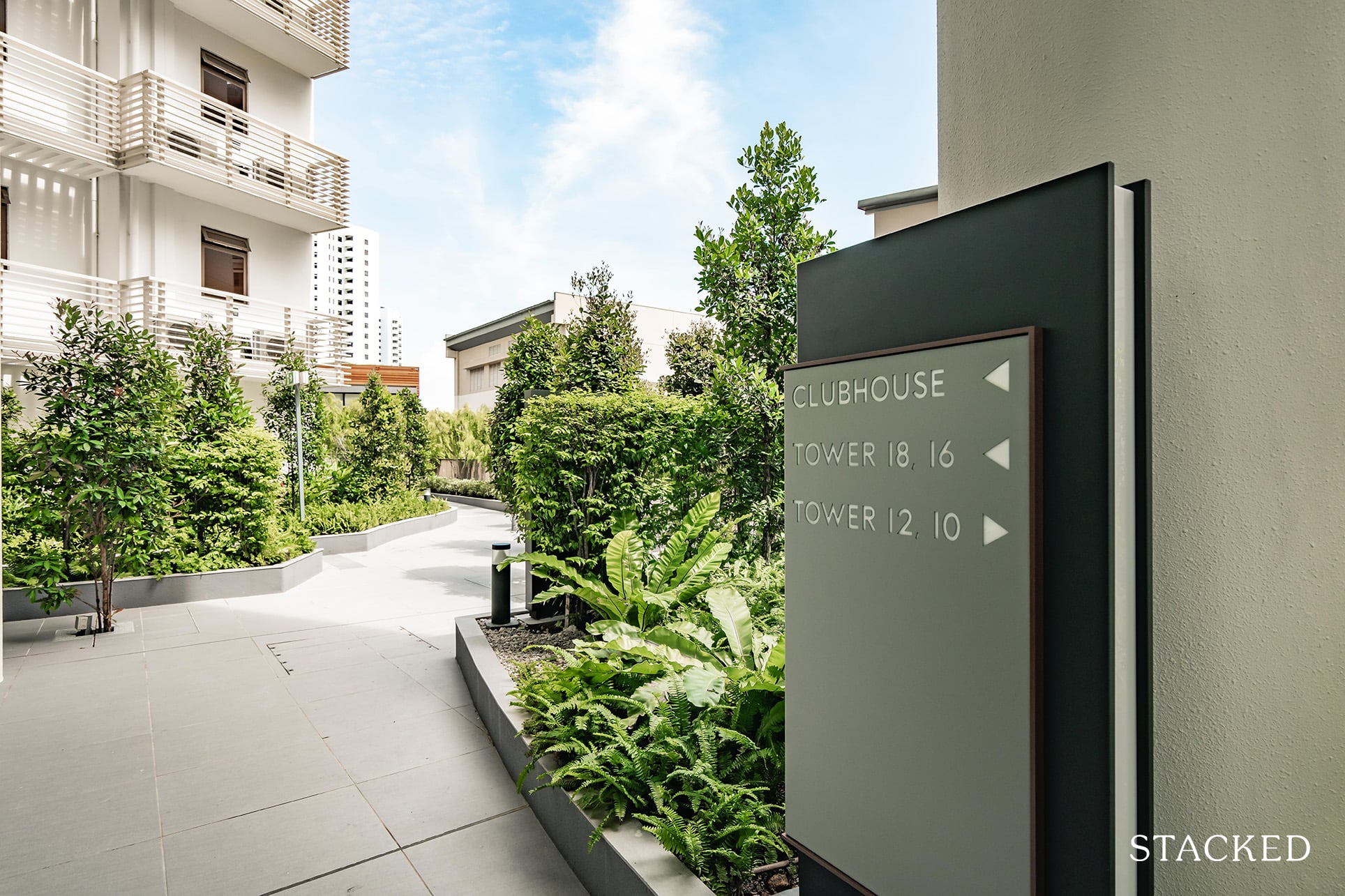 seaside residences clubhouse sign