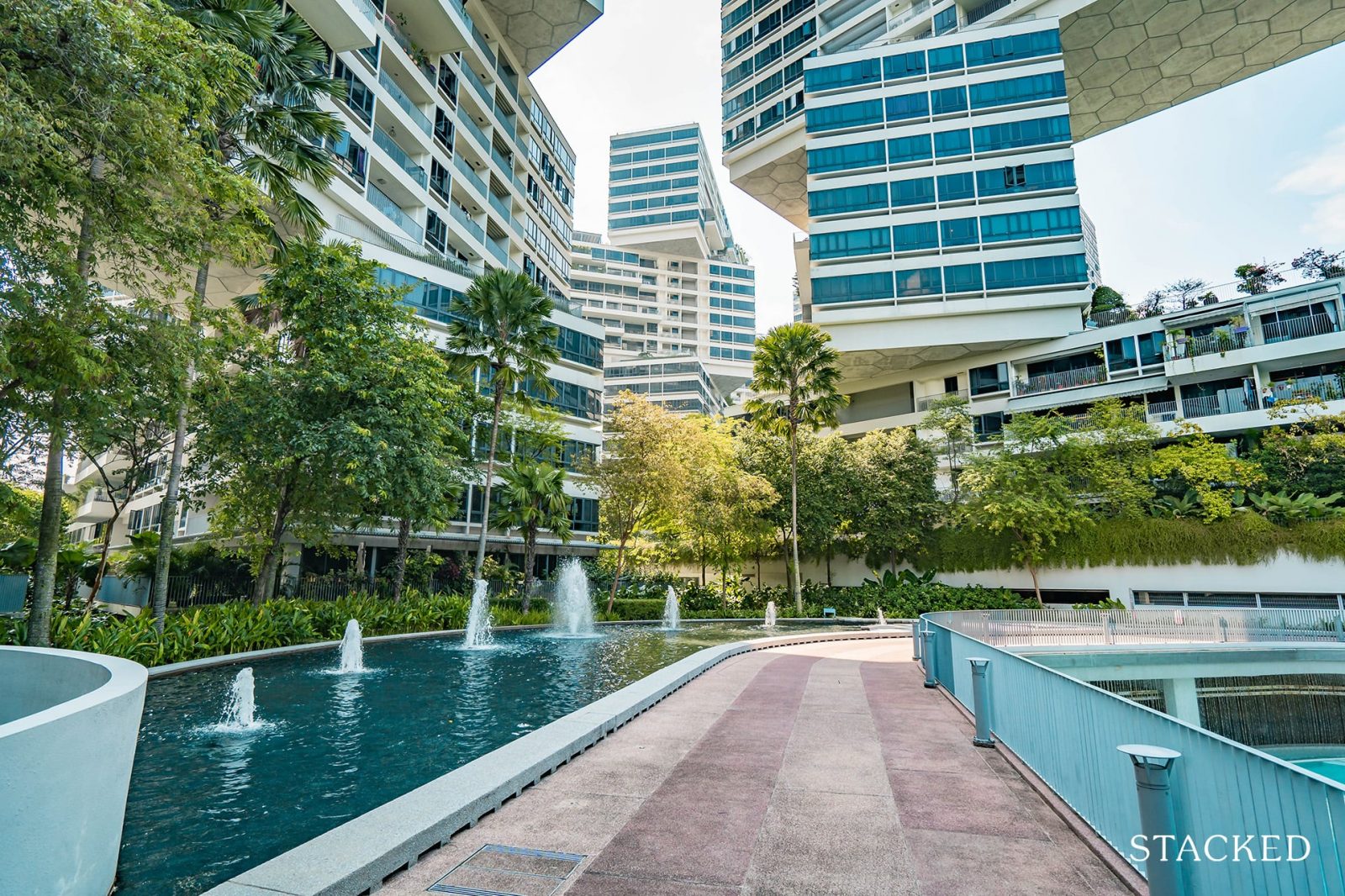 interlace condo water fountain