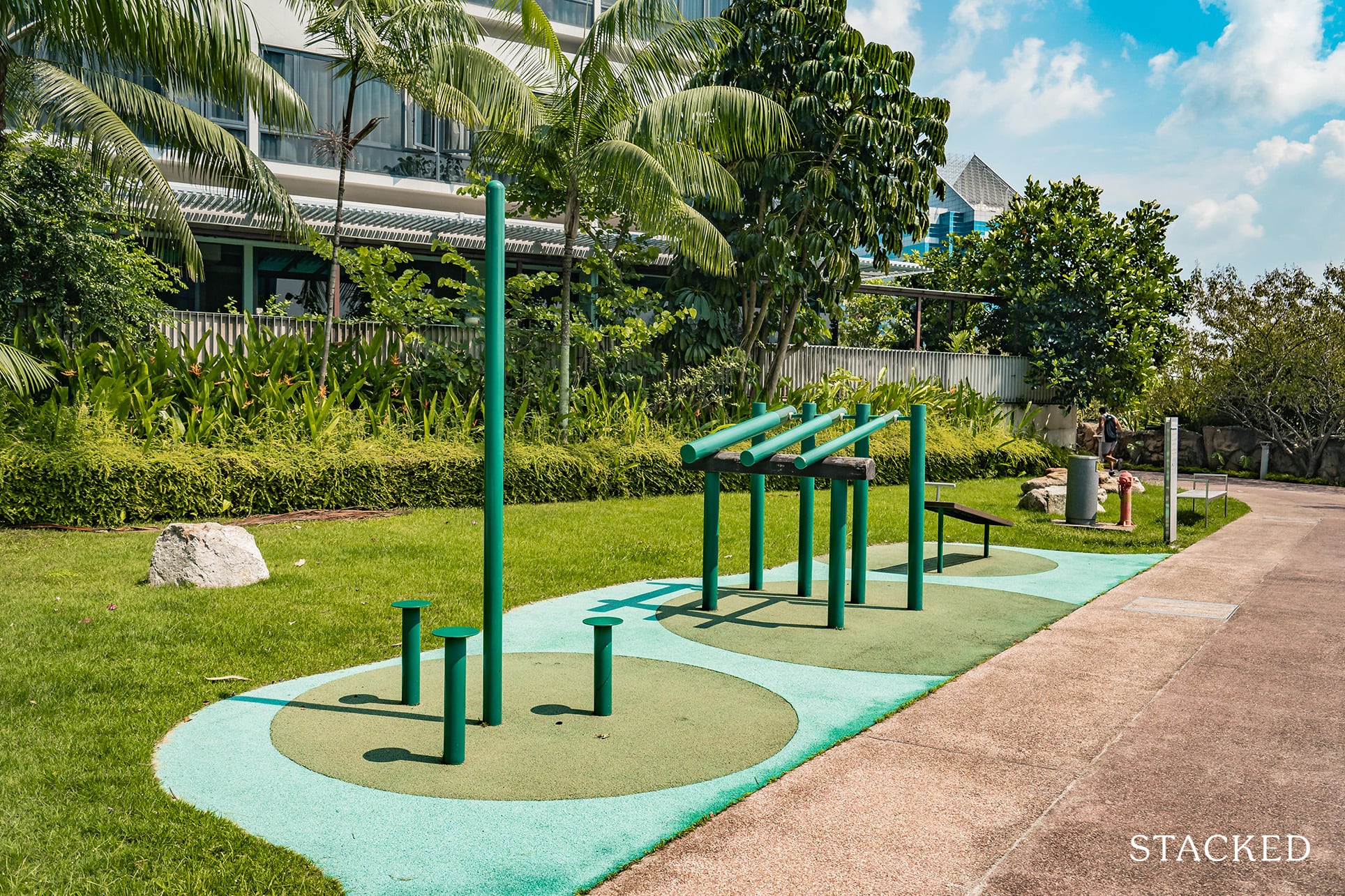 the interlace outdoor fitness stations