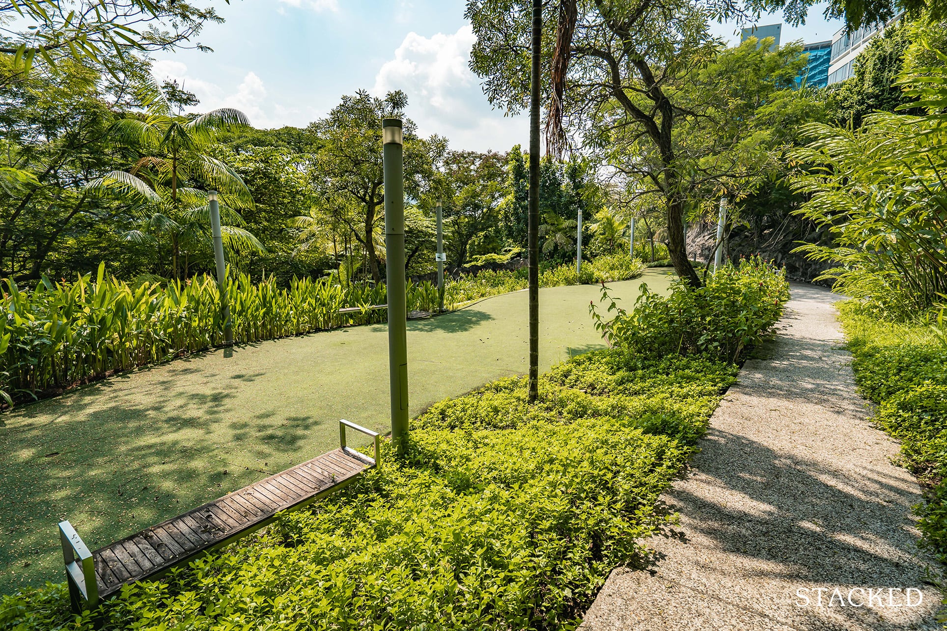 the interlace condo putting green