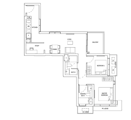 one bernam floor plan