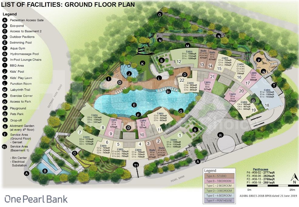 one pearl bank site plan