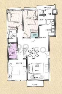 The Loft 3-bedroom floor plan, 1,432 sq ft