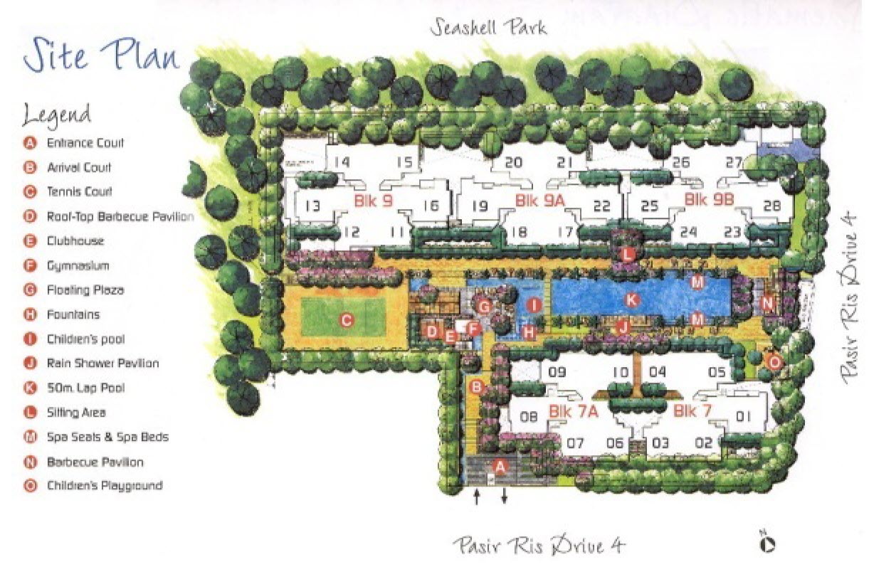 the esparis site plan