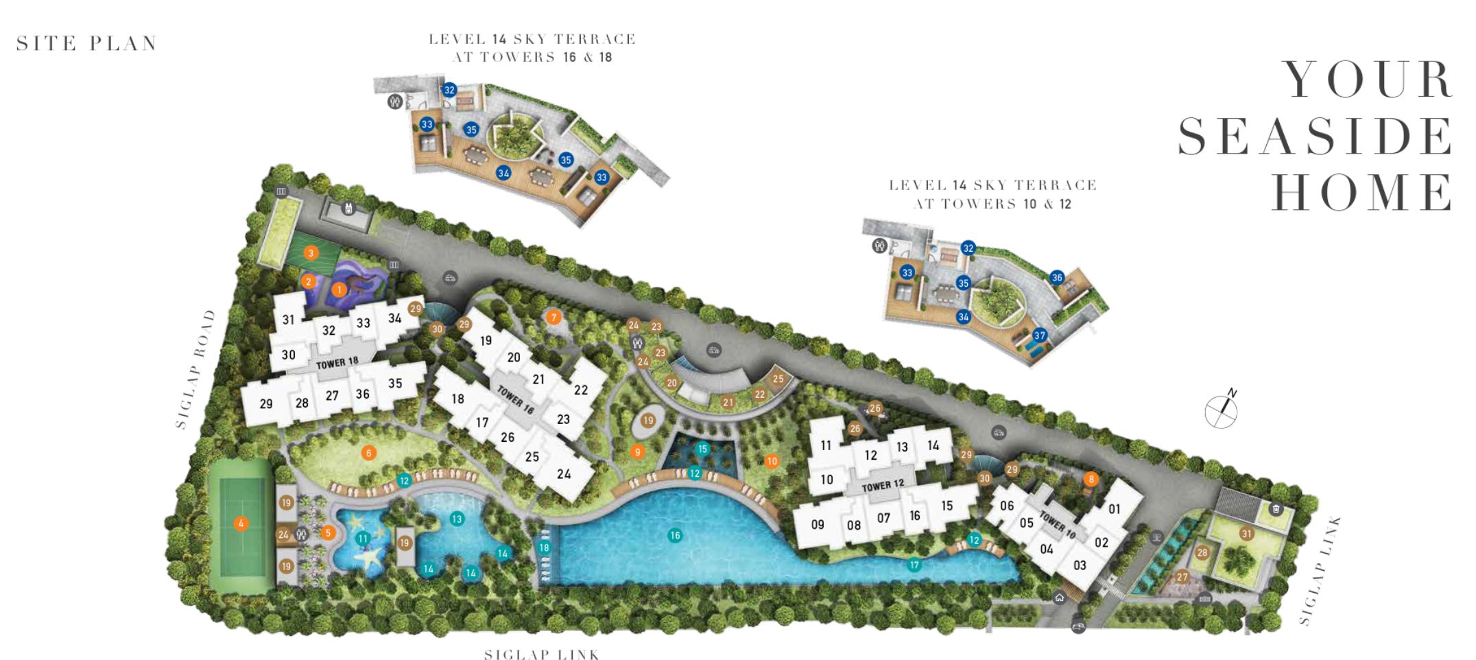 seaside residences site plan
