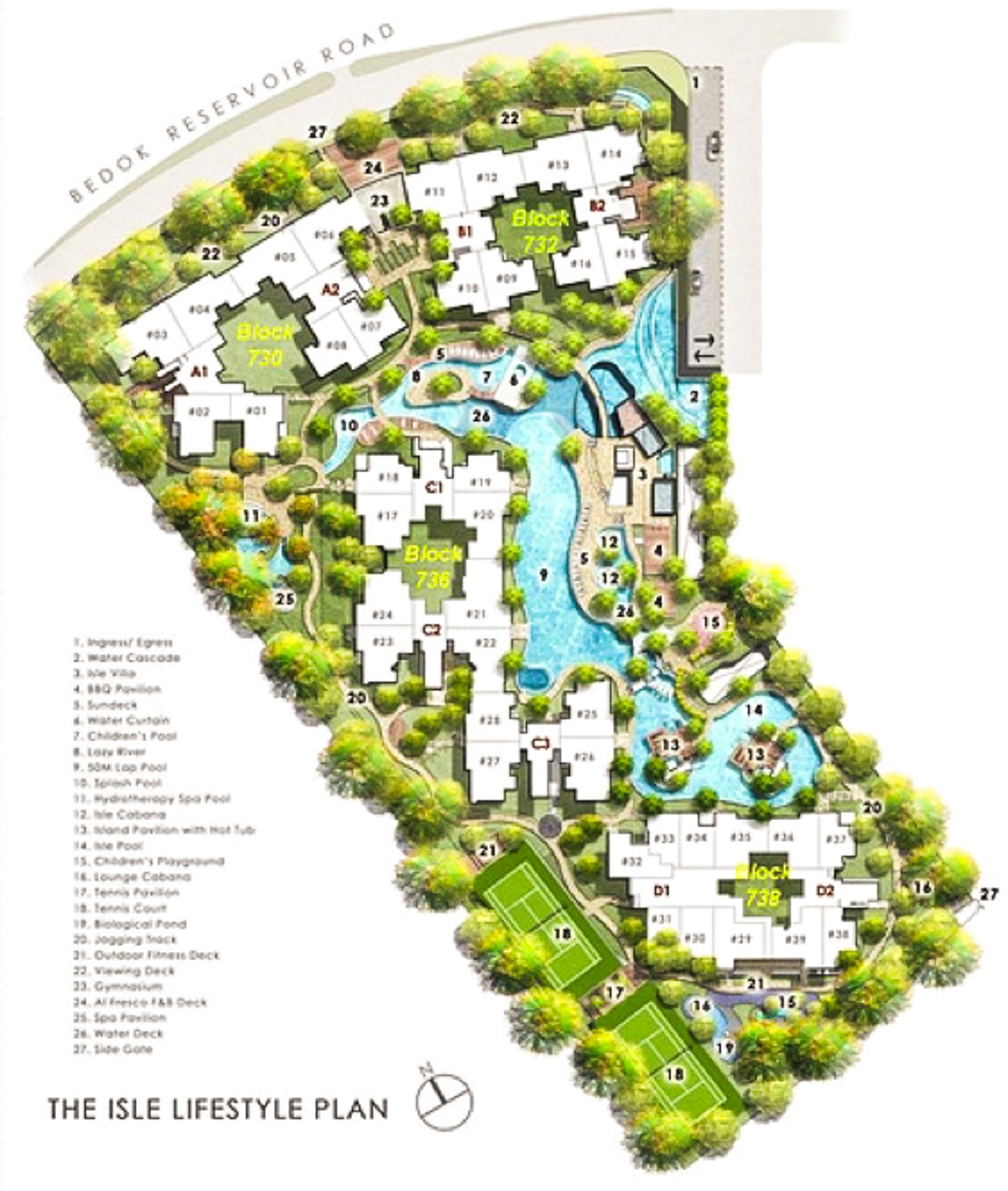 waterfront isle site plan