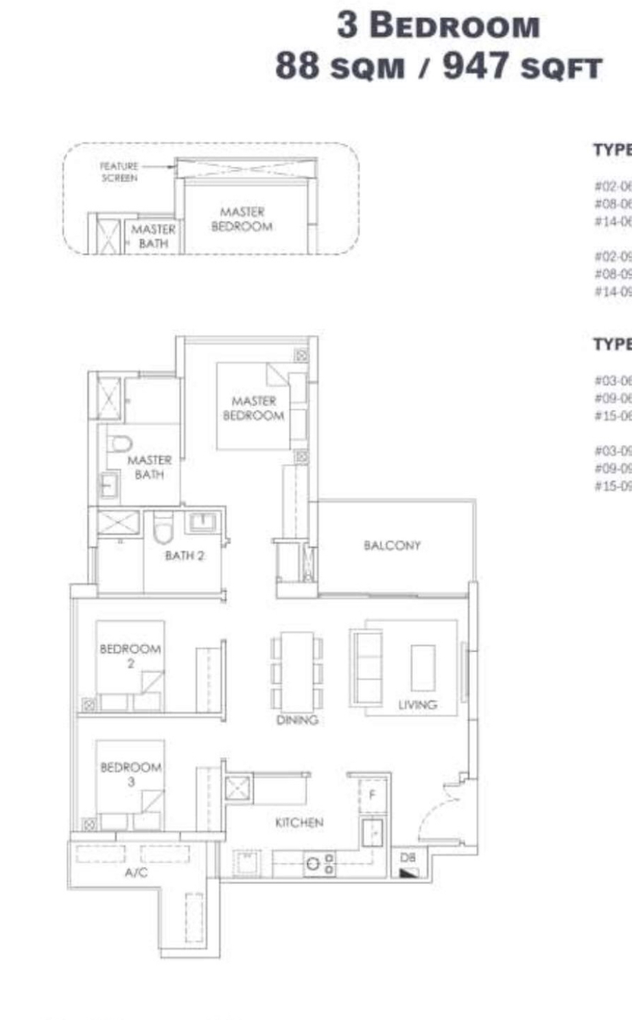 ola ec 3 bedroom floorplan