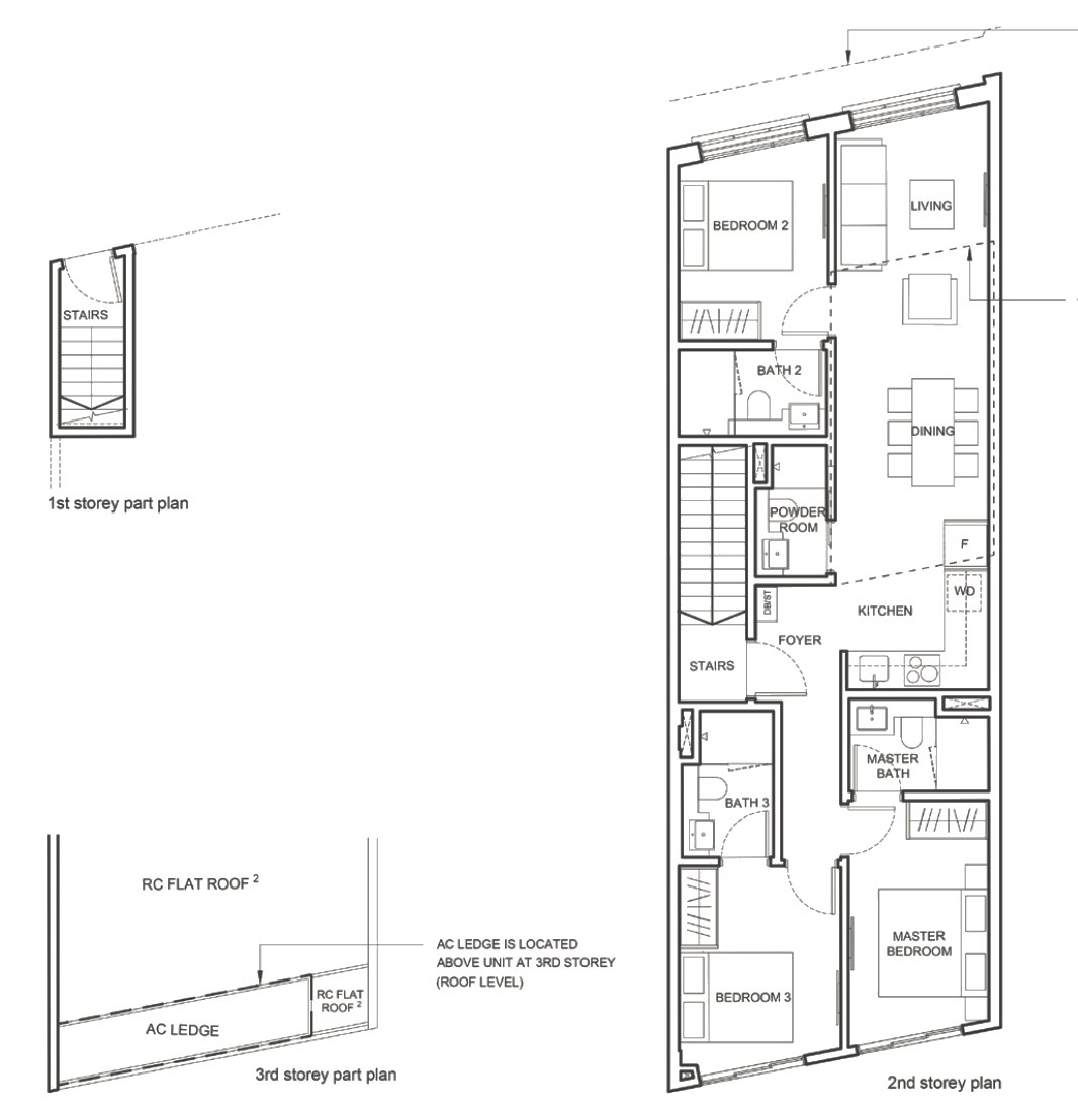 1953 condo 3 bedroom floor plan