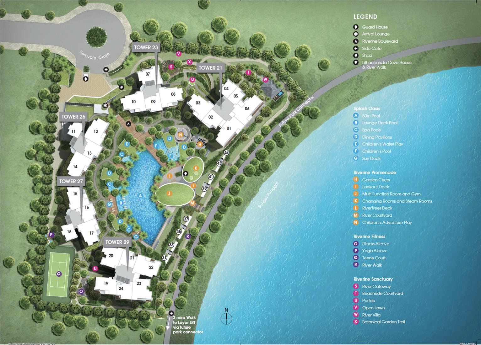 rivertrees residences site map