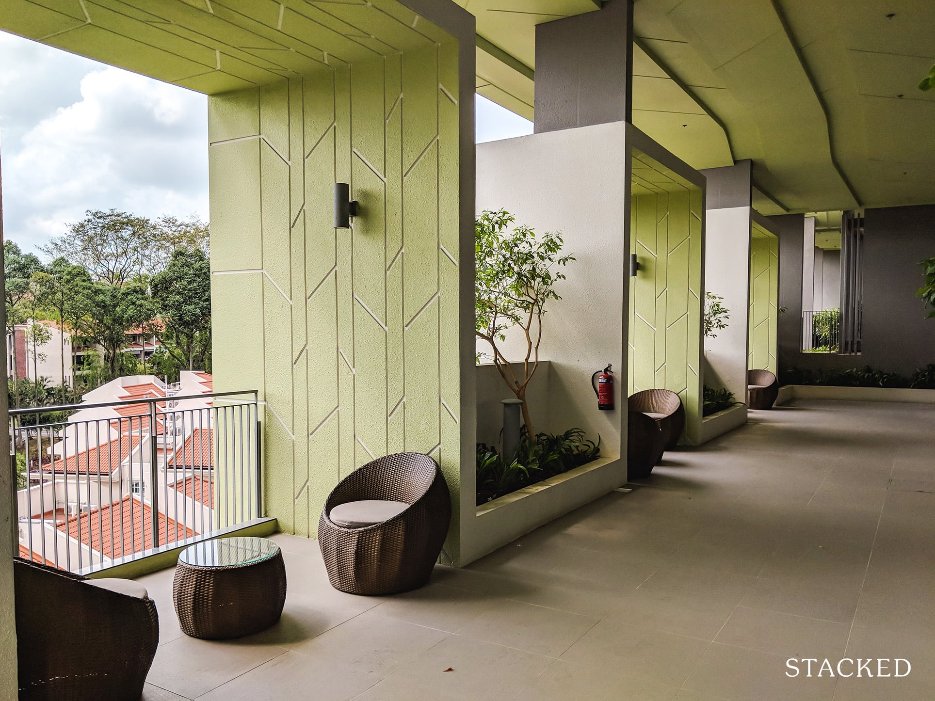 Pollen and Bleu seating area