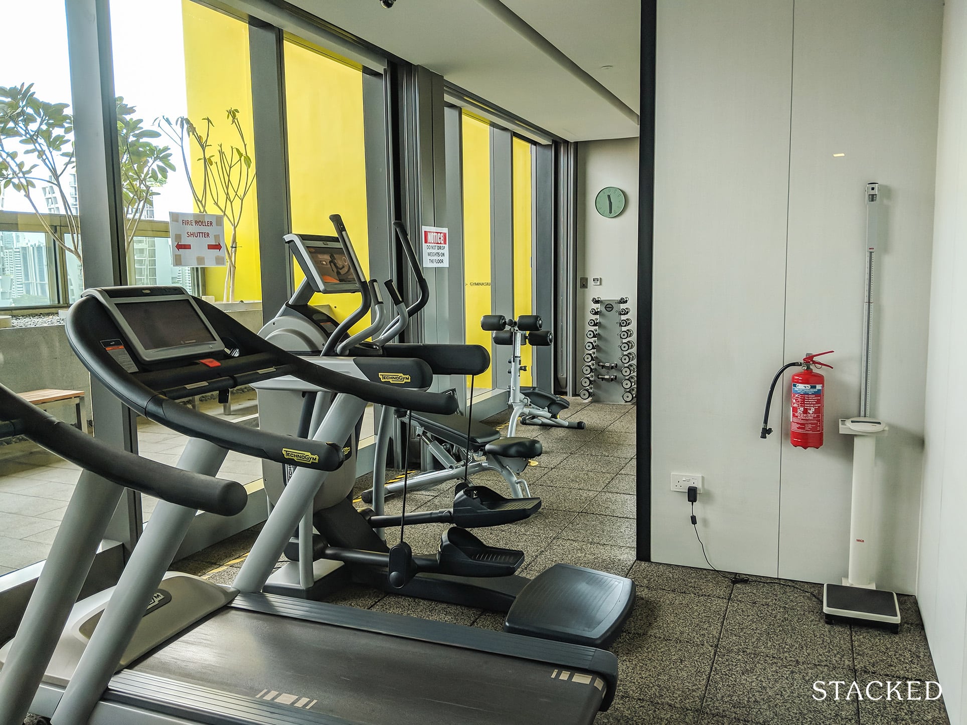 Echelon Condo indoor gym 