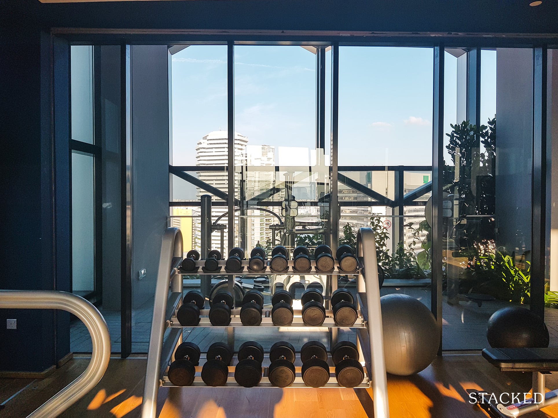 Duo Residences Condo gym view