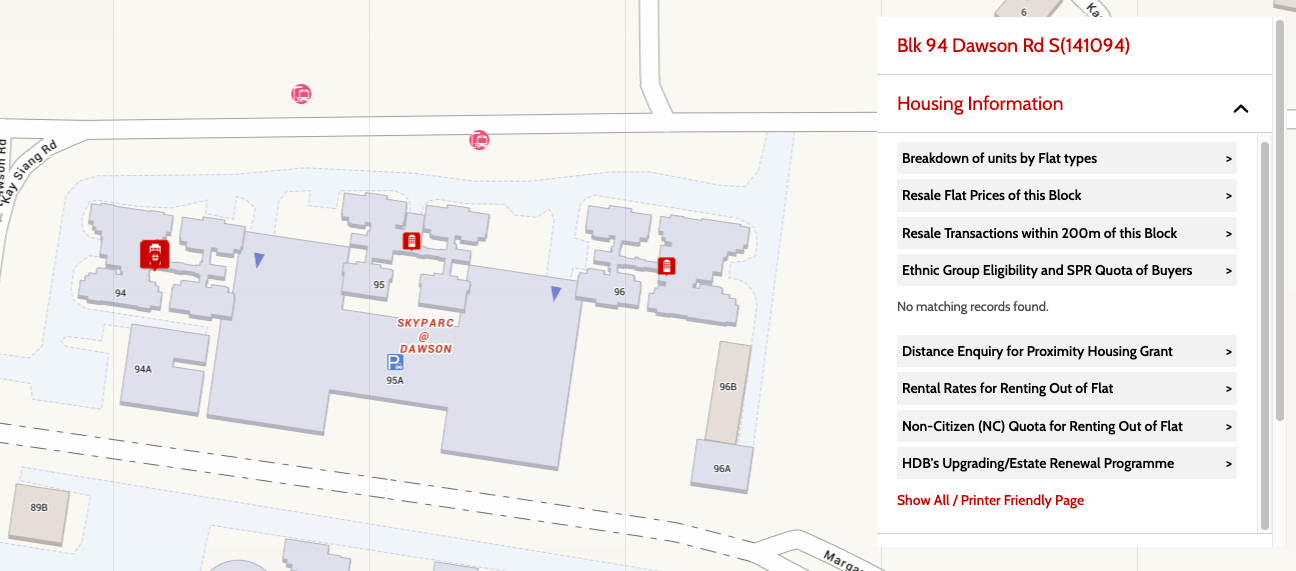 SkyParc @ Dawson ethnic quota