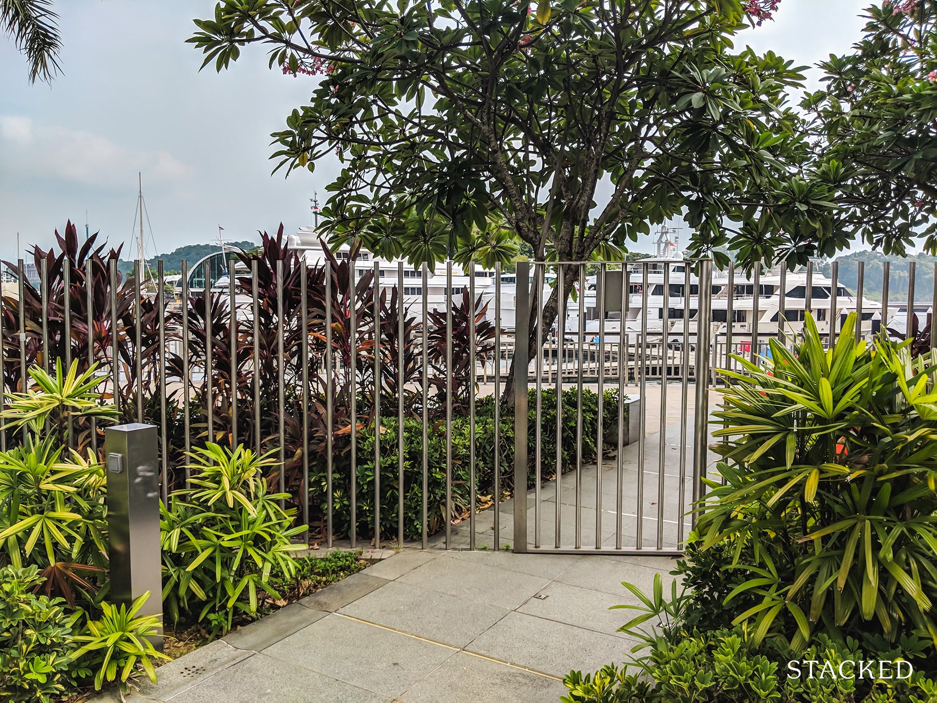 Reflections At Keppel Bay side gate