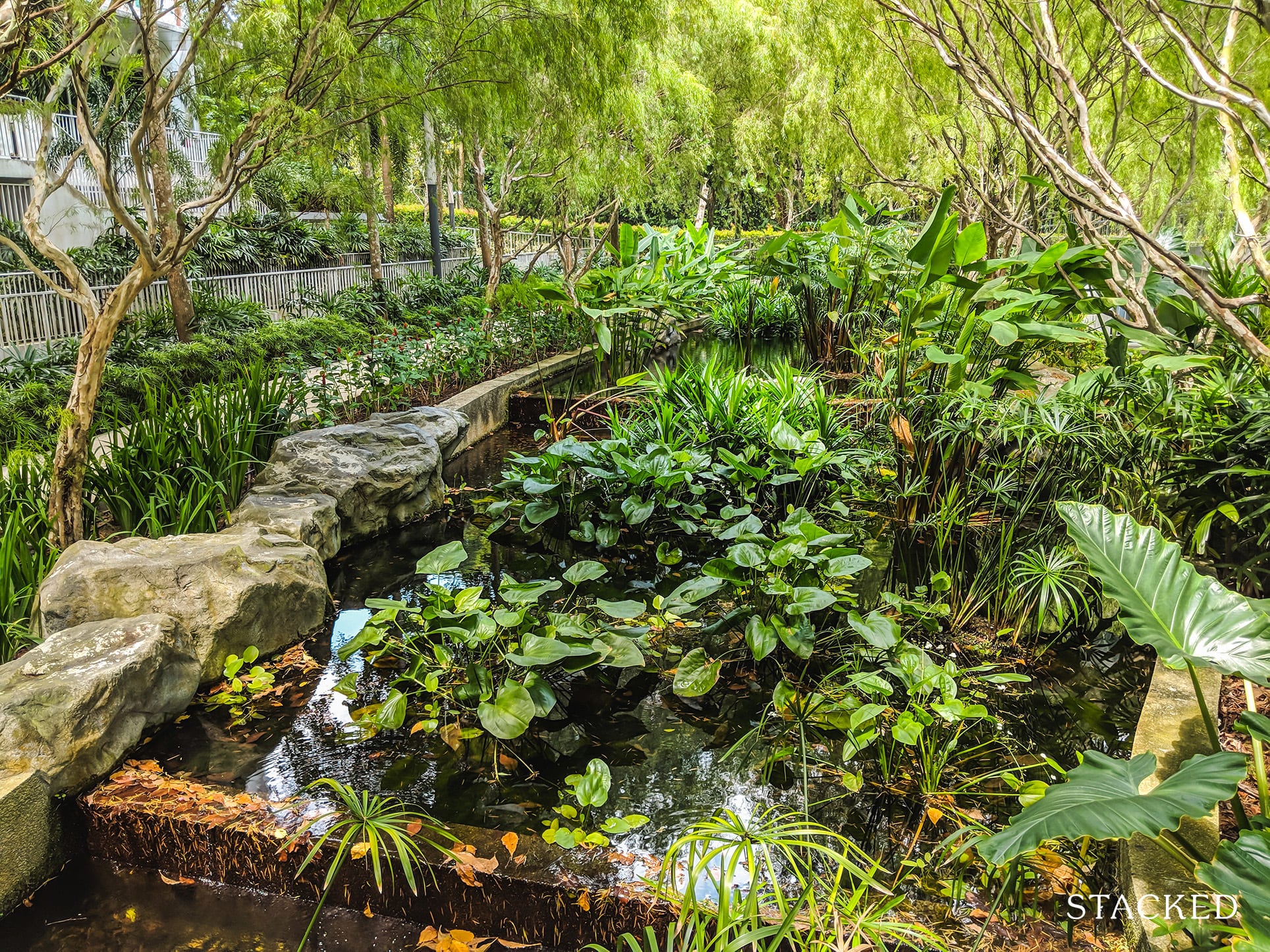 Tree House Condo pond