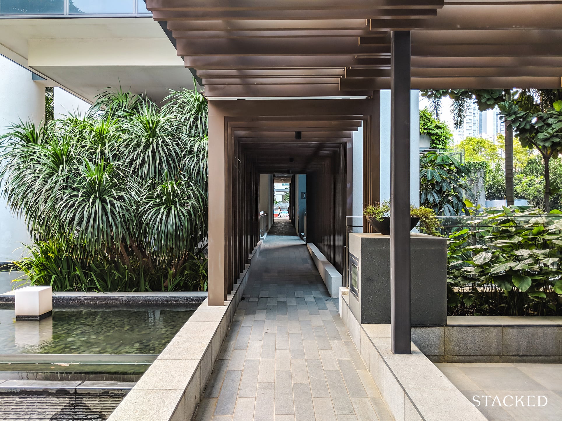 Centennia Suites Condo walkway