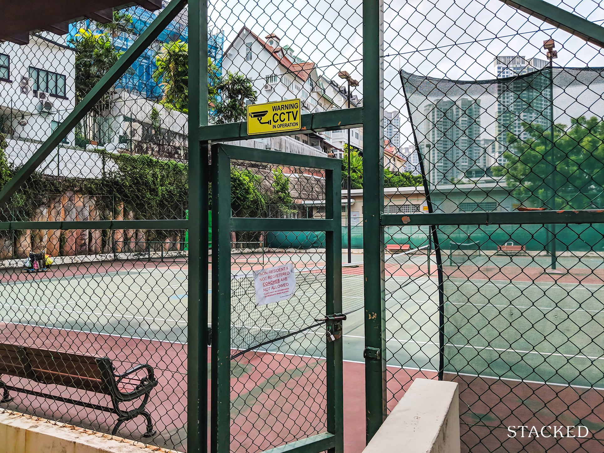 The Anchorage Condo tennis court