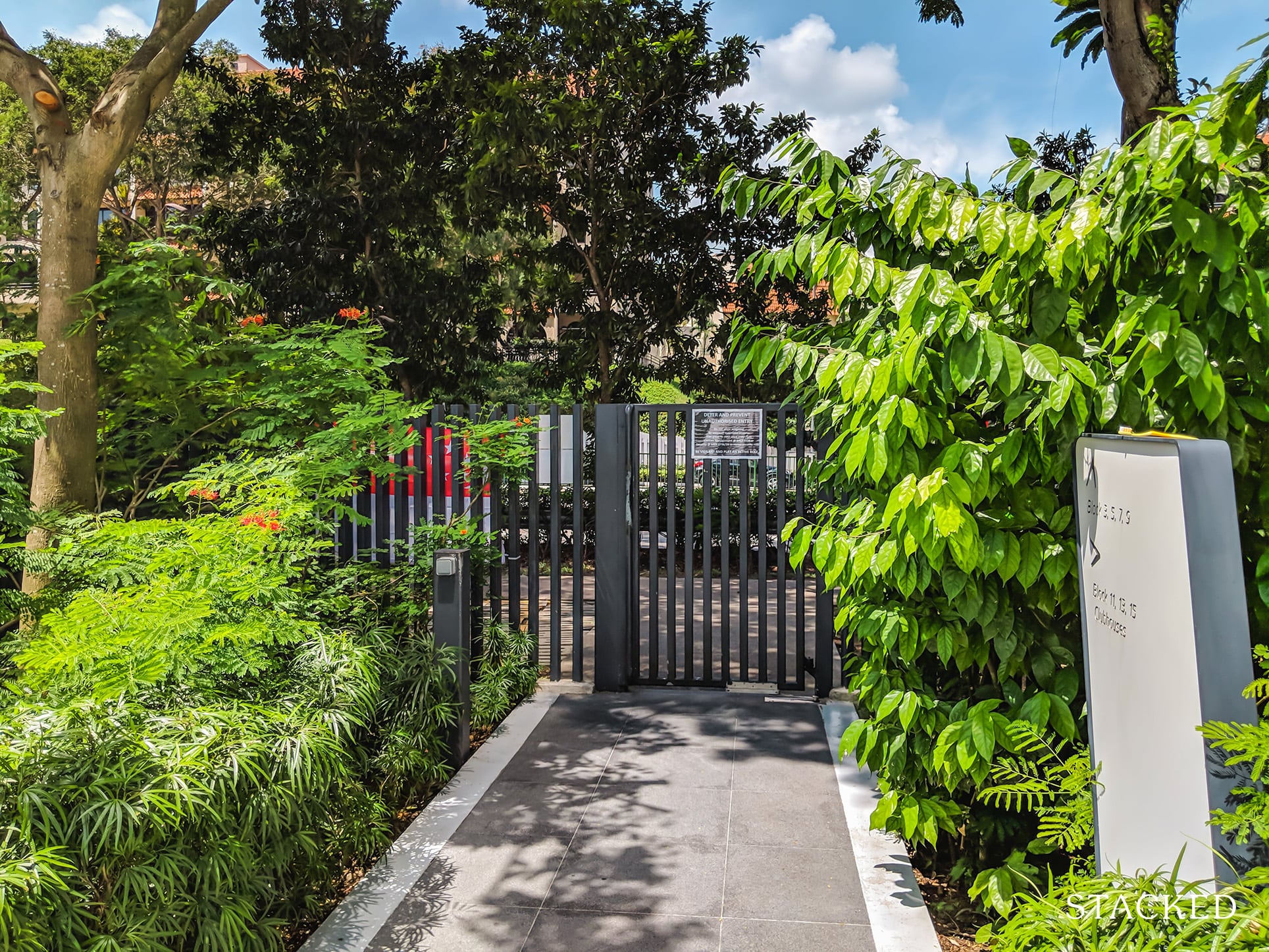 D Leedon  Condo side gate