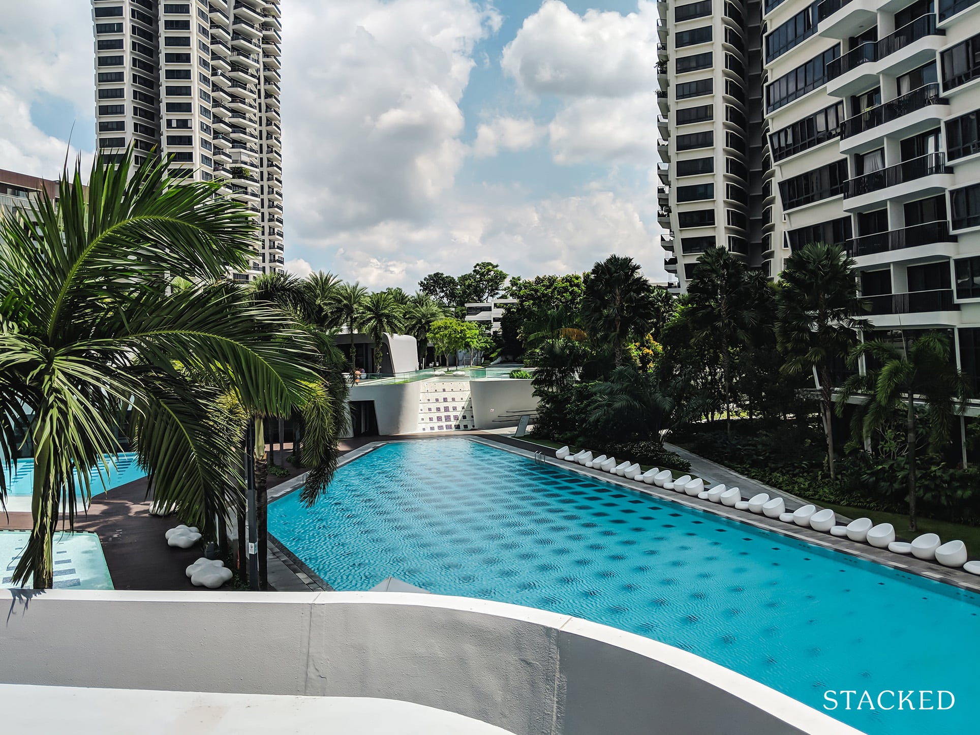 D Leedon  Condo pool view