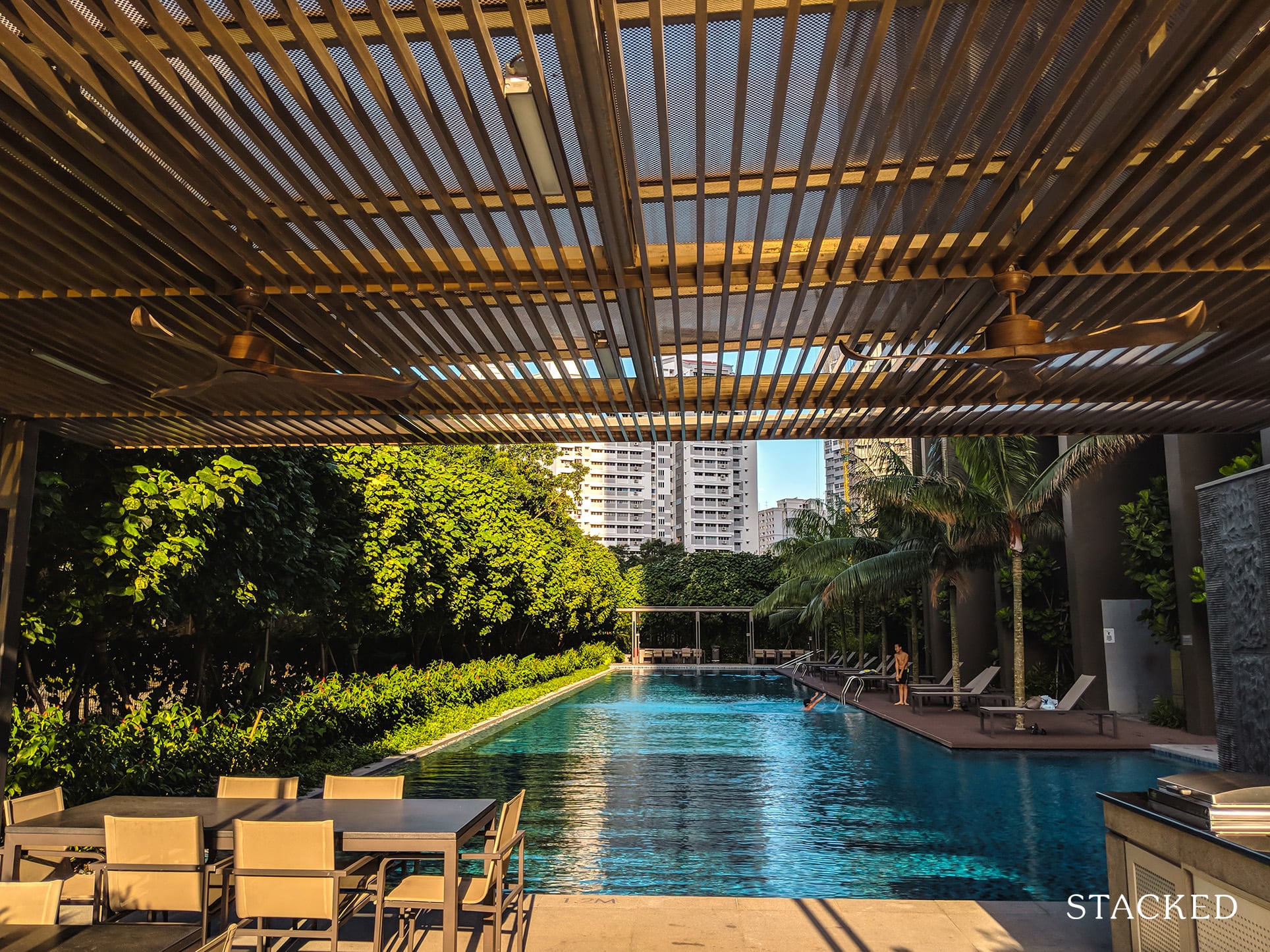 Commonwealth Towers swimming pool view