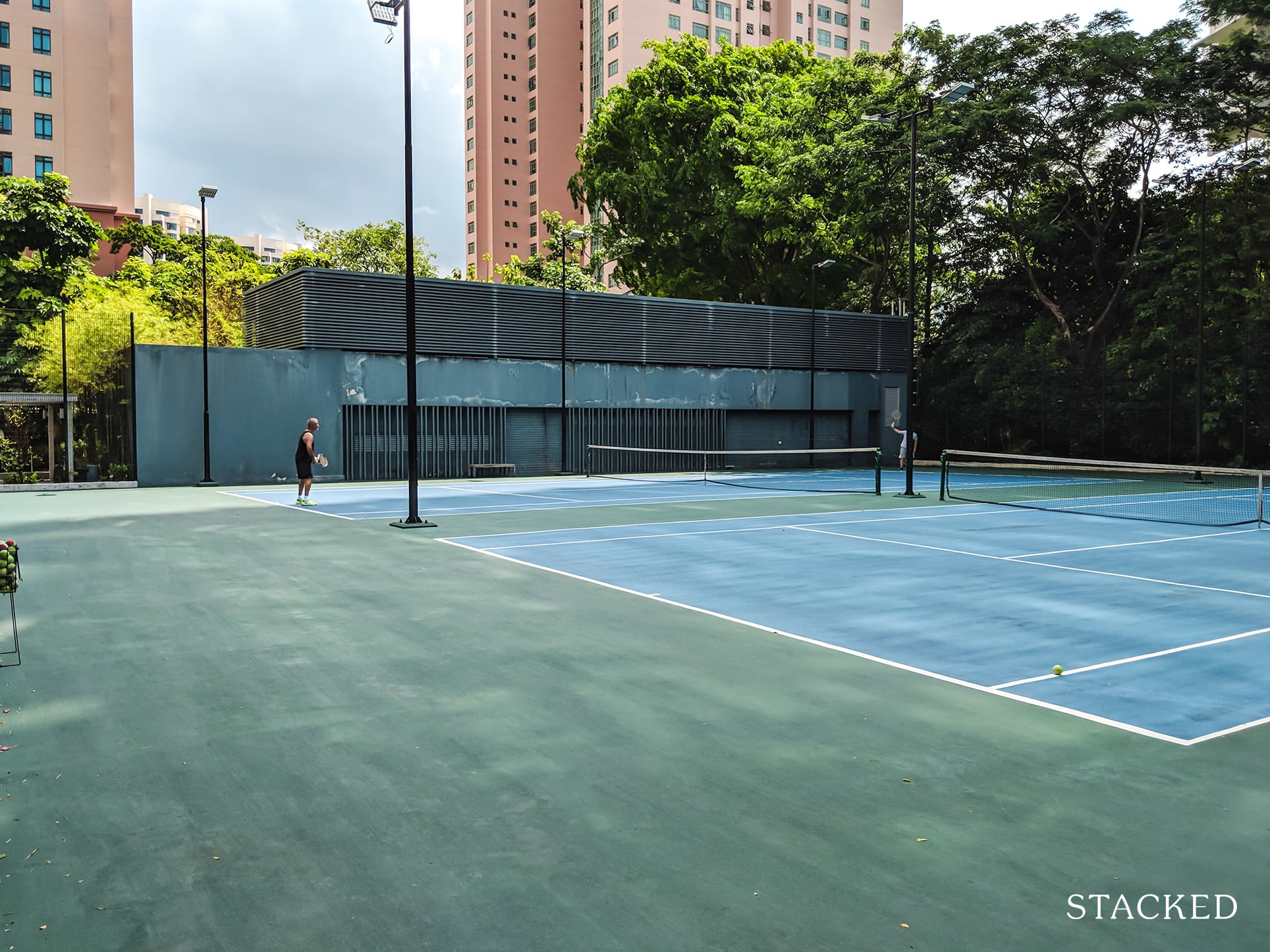 The Trillium tennis courts