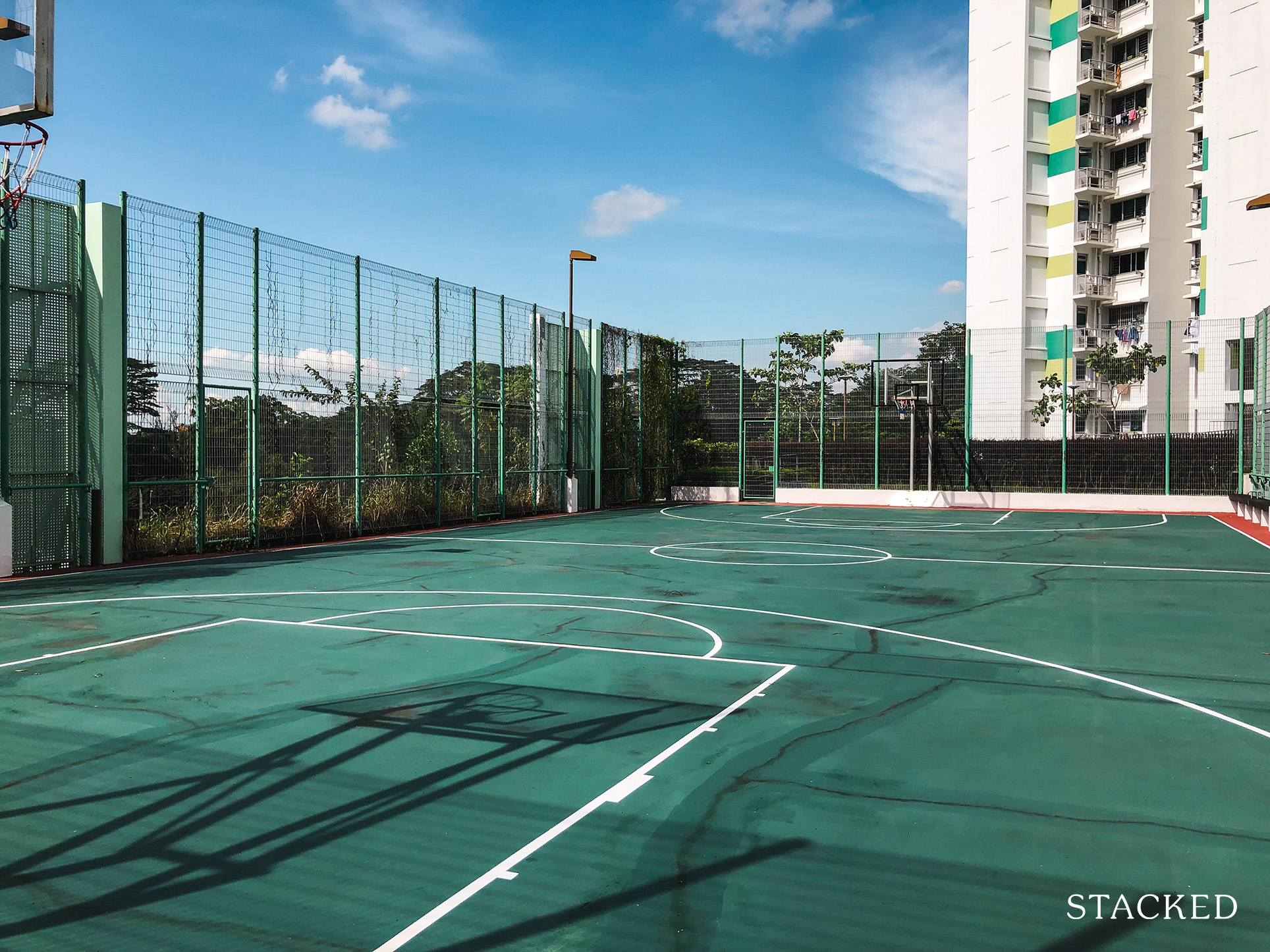 senja parc view rooftop garden basketball court