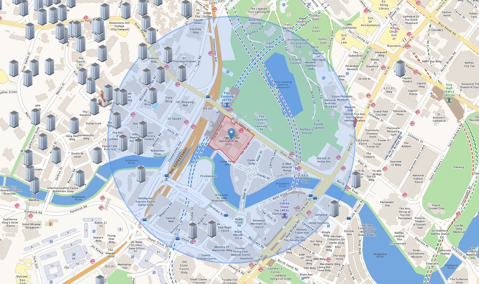 Canninghill Piers Map