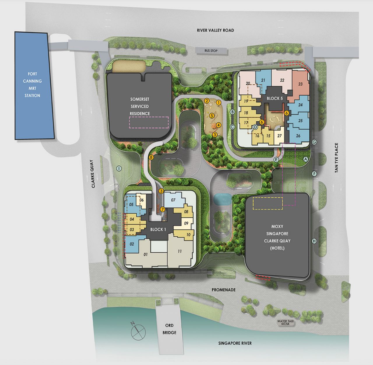 canninghill piers siteplan