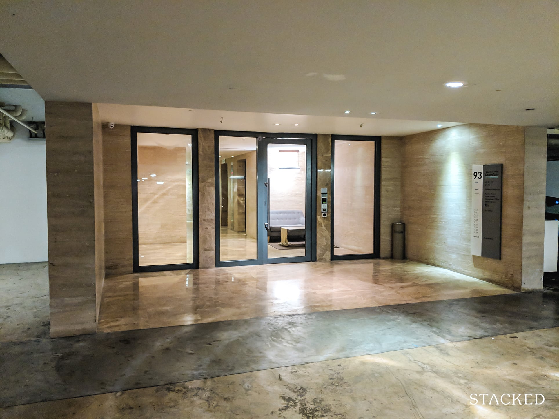 Rivergate Condo lobby