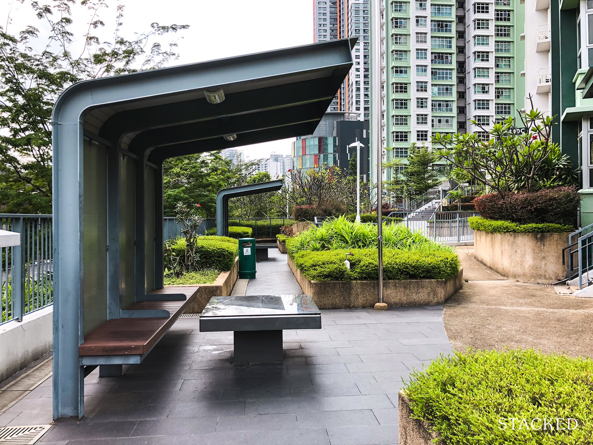 Clementi Cascadia Rooftop Garden Sheltered Seating
