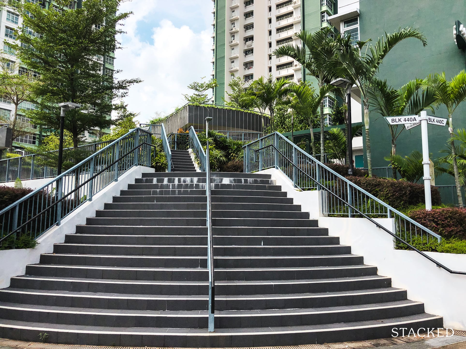 Clementi Cascadia Garden Entrance Steps