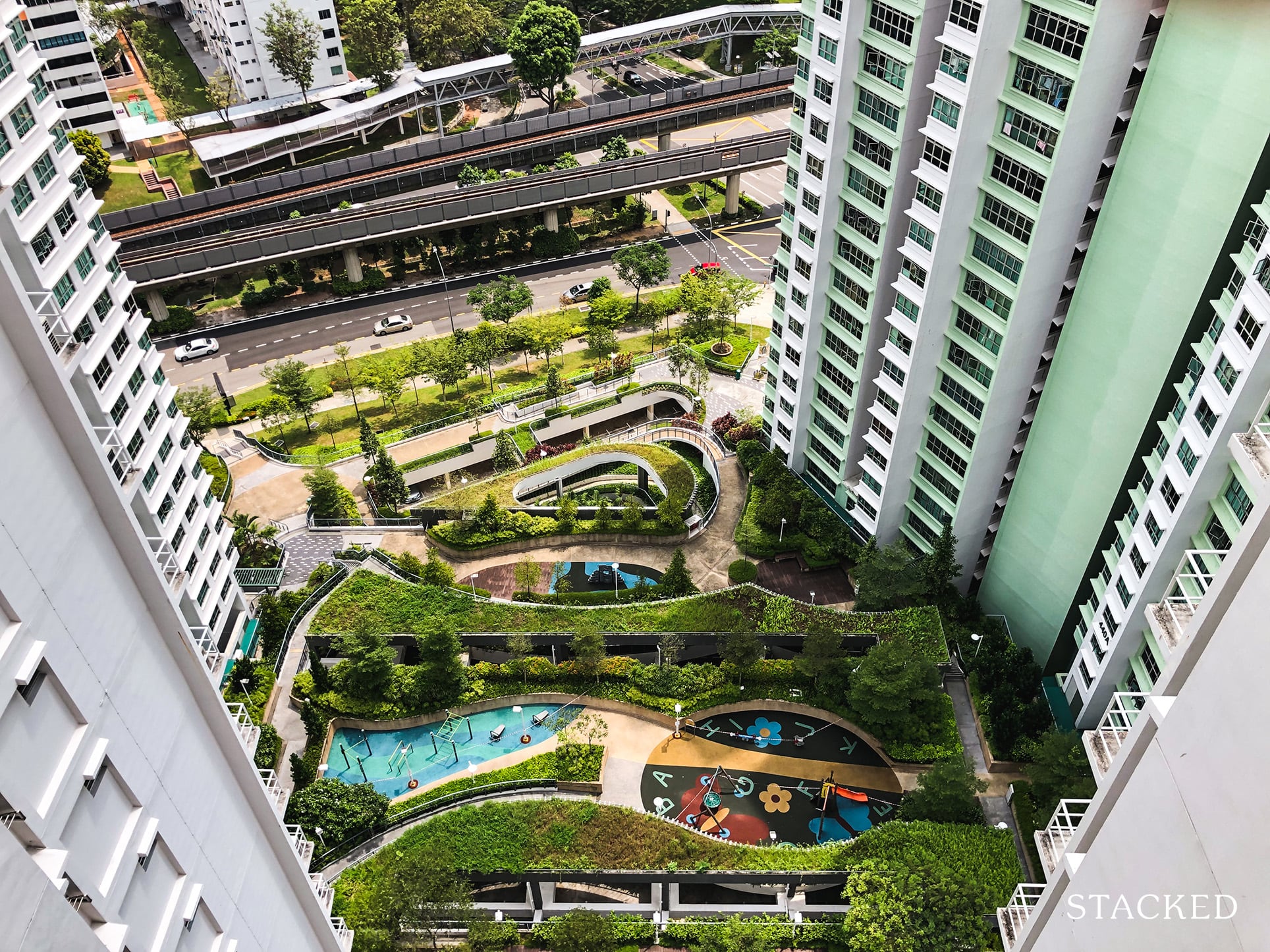 Clementi Cascadia Carpark Rooftop Garden