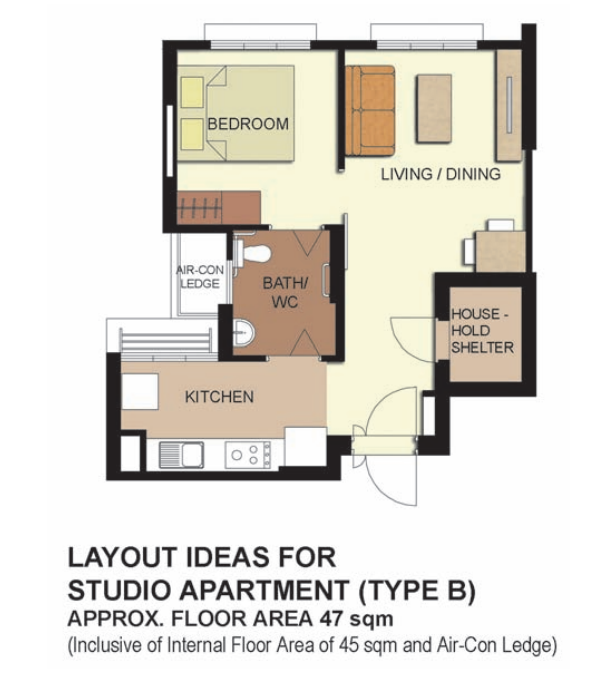 Telok Blangah Parkview Studio (Type 2)