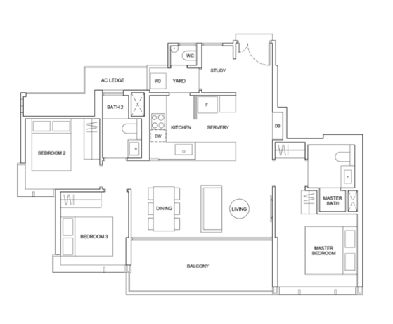 hyll on holland 3 bedroom layout