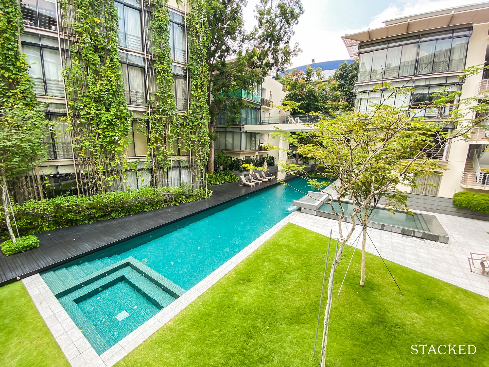 The Loft condo view pool