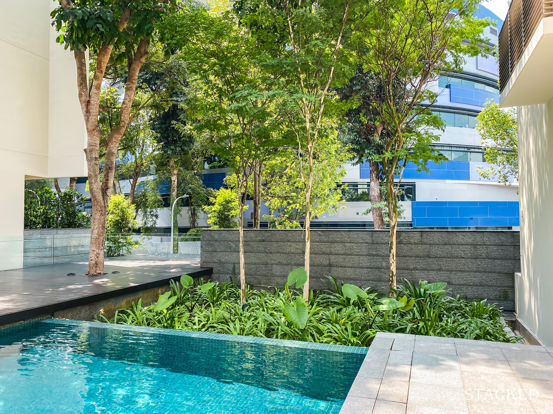 The Loft condo pool view