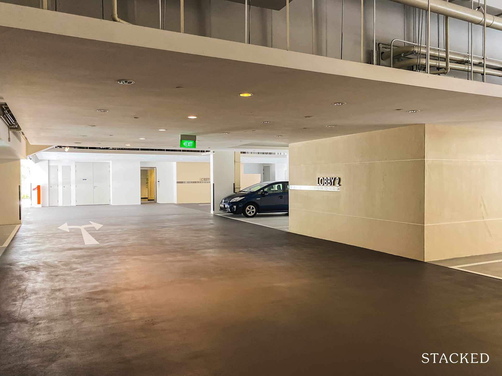 The Loft condo carpark 