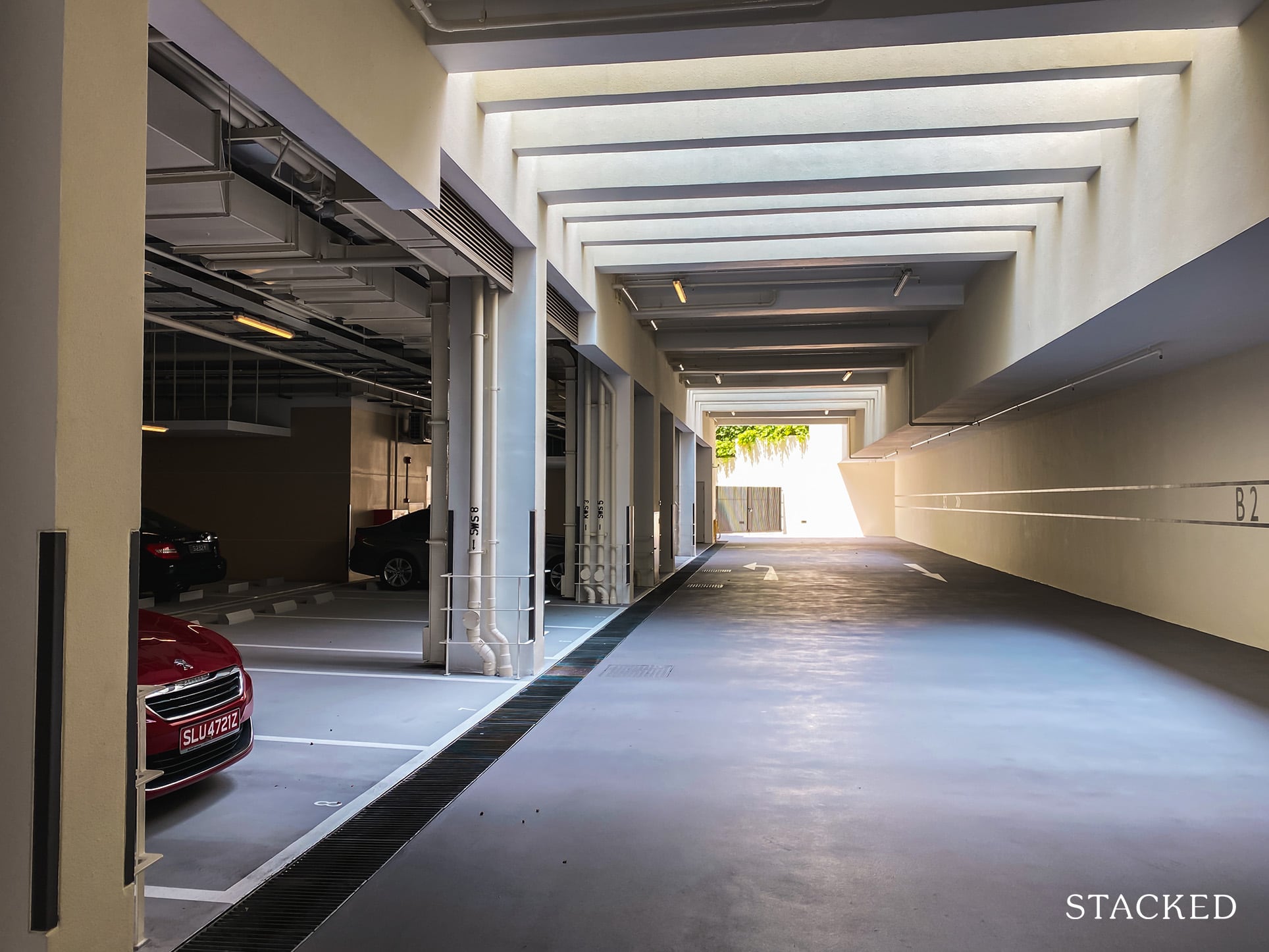 The Loft condo carpark 