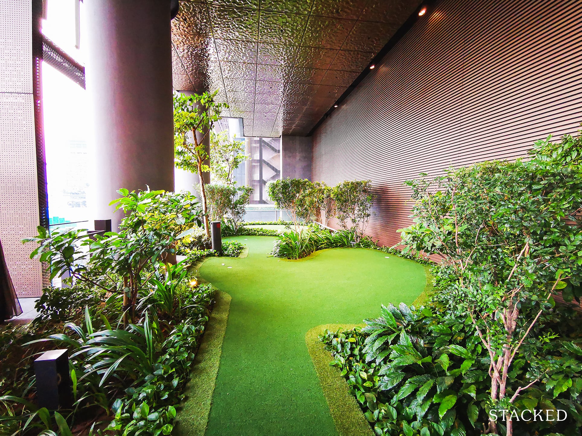 Marina One Residences putting green